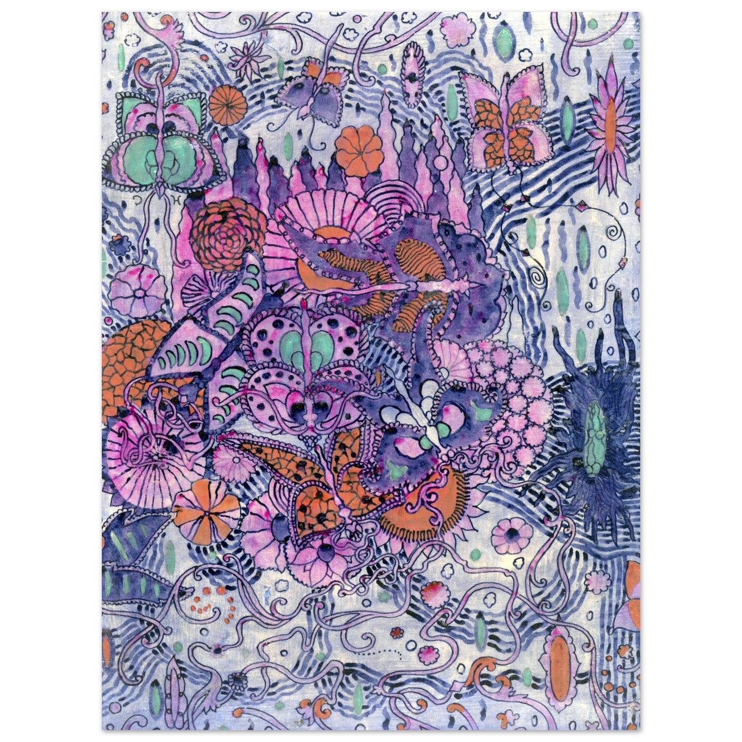 Butterfly Textile Design by Harry Clarke Framed Wall Art Print – view 13 | Buy Irish Art