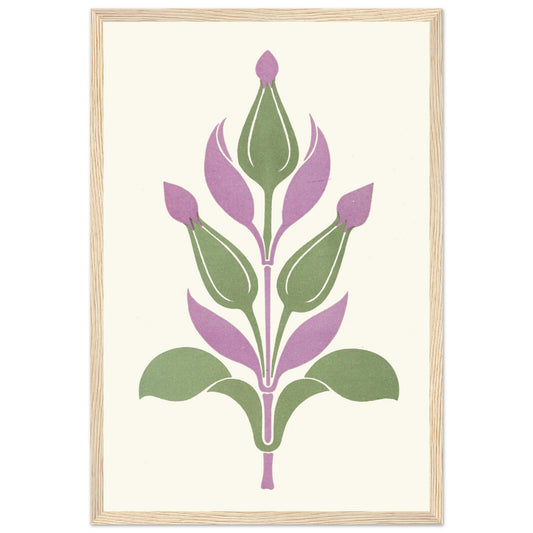 Agreeable Contrast of Plum-Violet and Sage-Green - Framed Art Print by James Ward – Irish wall art print | Buy Irish Art