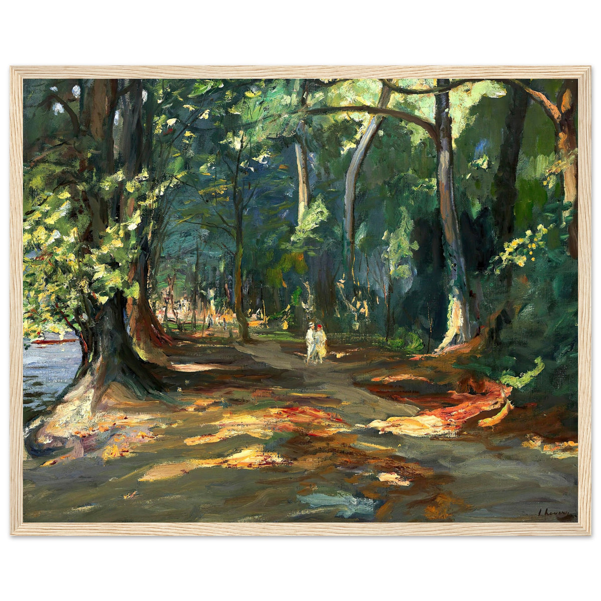 The Path by the River, Maidenhead by Sir John Lavery — original 1919 painting reference, Irish Impressionist landscape art
