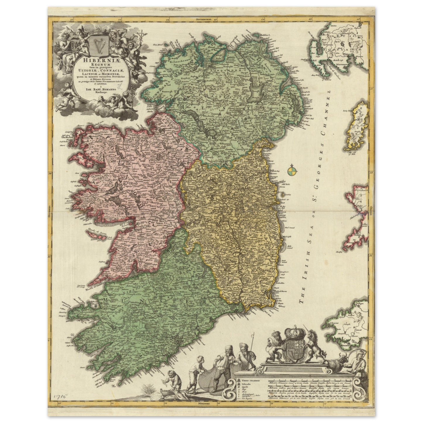 The Kingdom of Ireland Map Print – Irish wall art print | Buy Irish Art