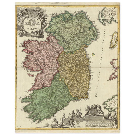The Kingdom of Ireland Map Print – Irish wall art print | Buy Irish Art