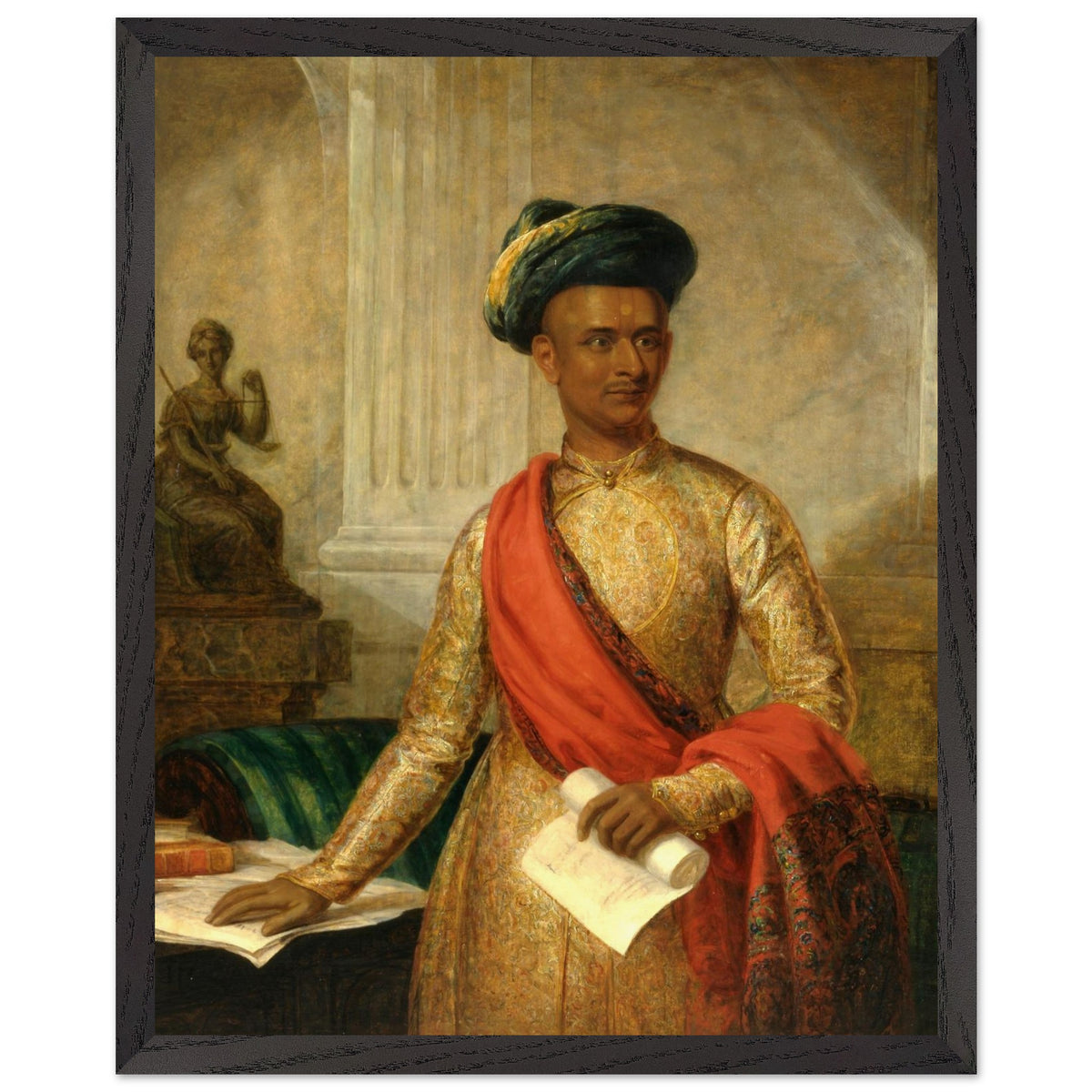 Purniya, Chief Minister of Mysore — Irish Art Print by Thomas Hickey (view 4)
