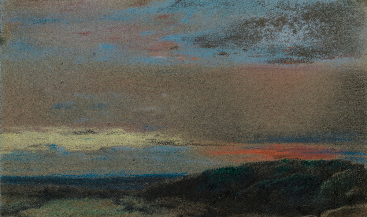 The Moor at Sunrise, pastel by William Mulready