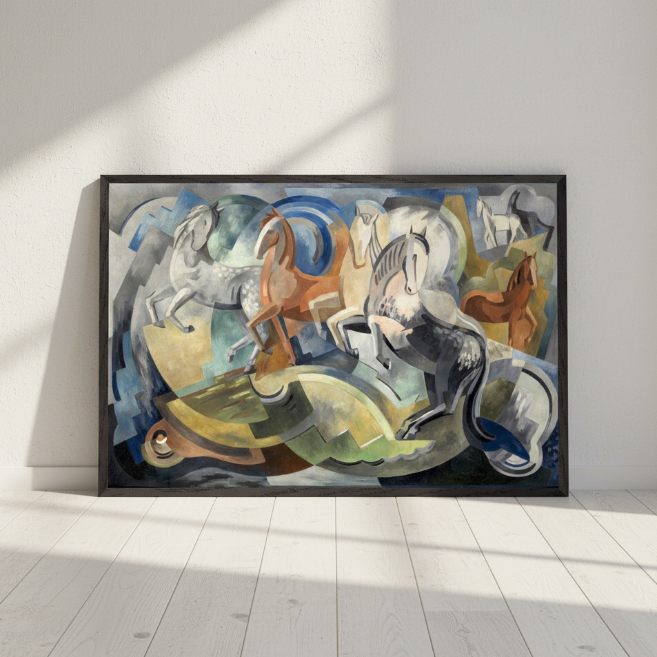 Achill Horses by Mainie Jellett (1941) | Irish Art Print