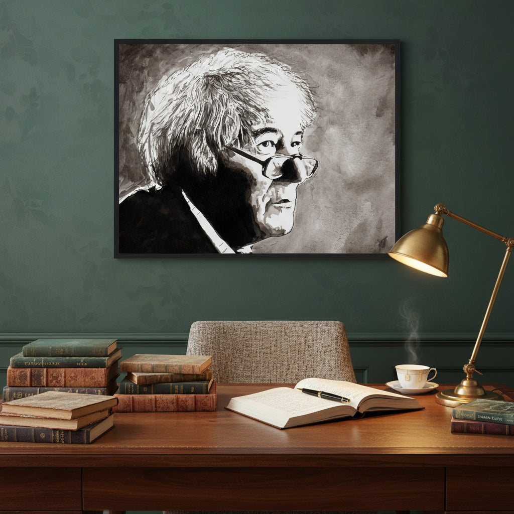 Seamus Heaney – Irish Poet Fine Art Print