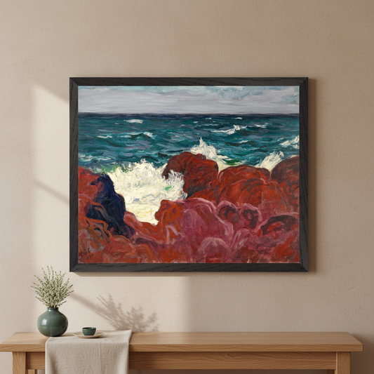 Roderic O'Conor Art Print | Red Rocks and Sea