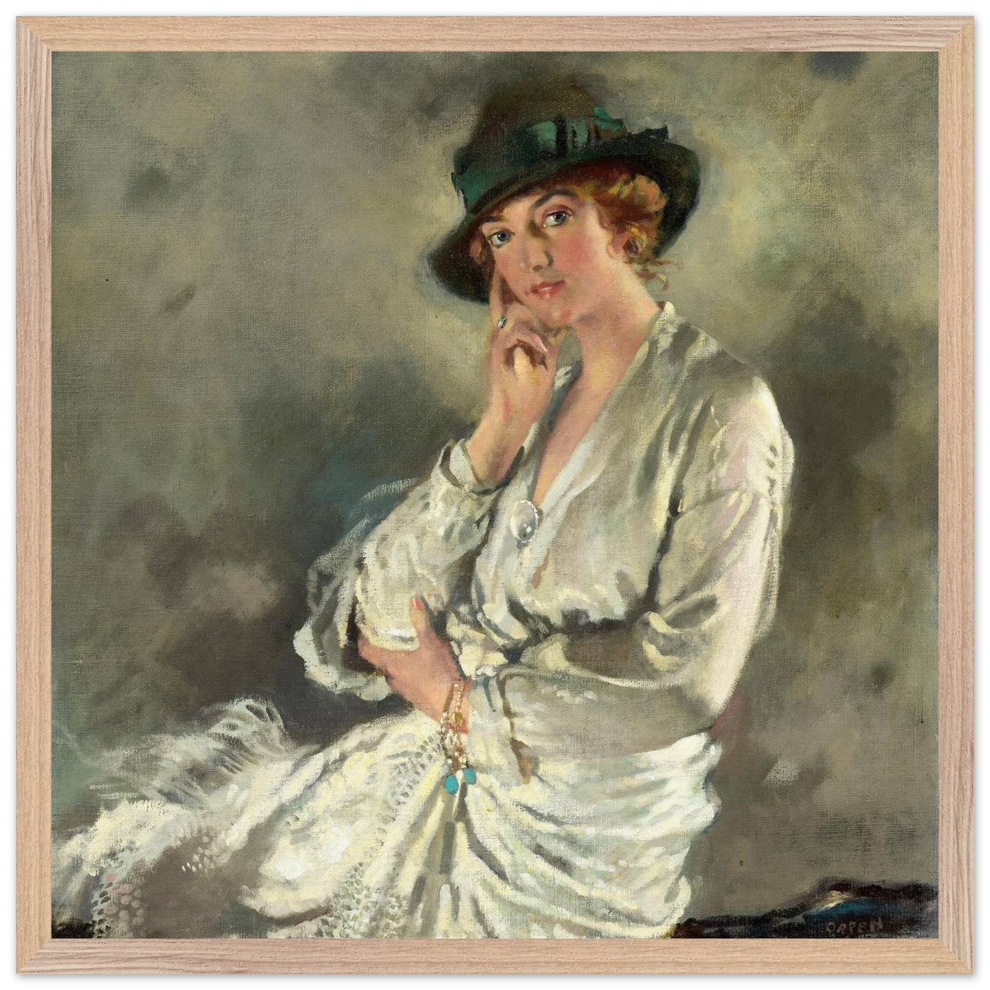 Mrs Charles S. Carstairs by William Orpen art print – size comparison view | Buy Irish Art