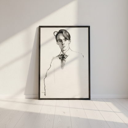 William Butler Yeats by William Rothenstein - Art Print