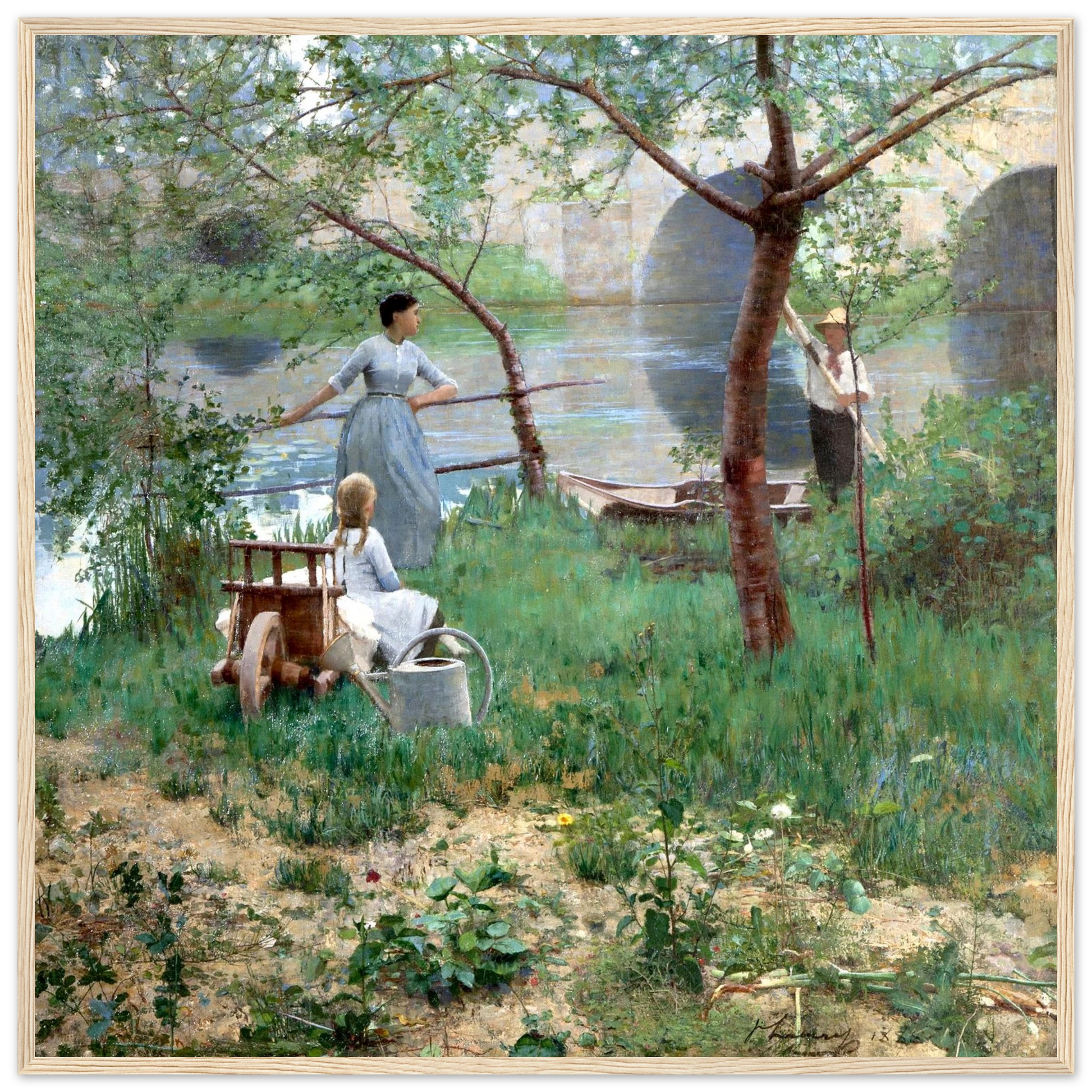 Under the Cherry Tree by Sir John Lavery, archival matte paper detail