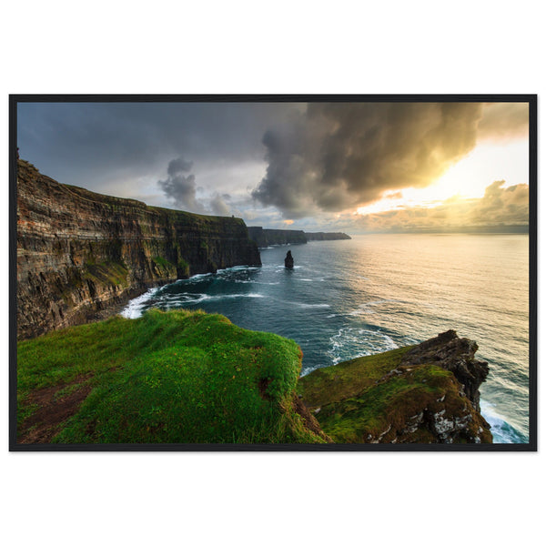 Bring the breathtaking beauty of Ireland's west coast into your home with our Cliffs of Moher framed print. This captivating piece captures the dramatic splendour of one of Ireland's most iconic natural wonders.
