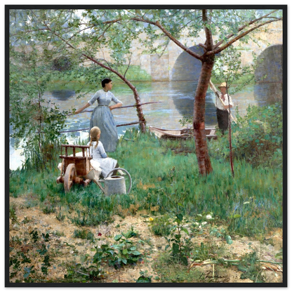 Under the Cherry Tree by Sir John Lavery, unframed print in room setting