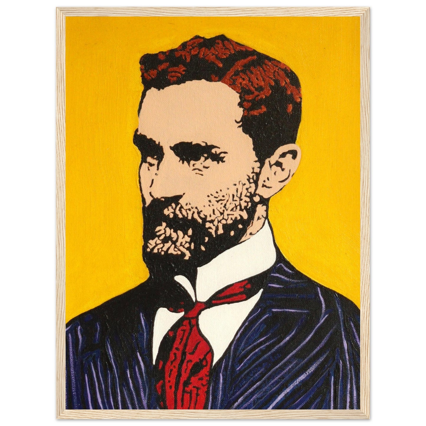 Framed art print of Roger Casement by Irish artist Ó Maoláin. This detailed piece honors Casement's legacy in human rights and Irish nationalism, blending history and art. Perfect for decor and reflection, celebrating Irish heritage and advocacy.