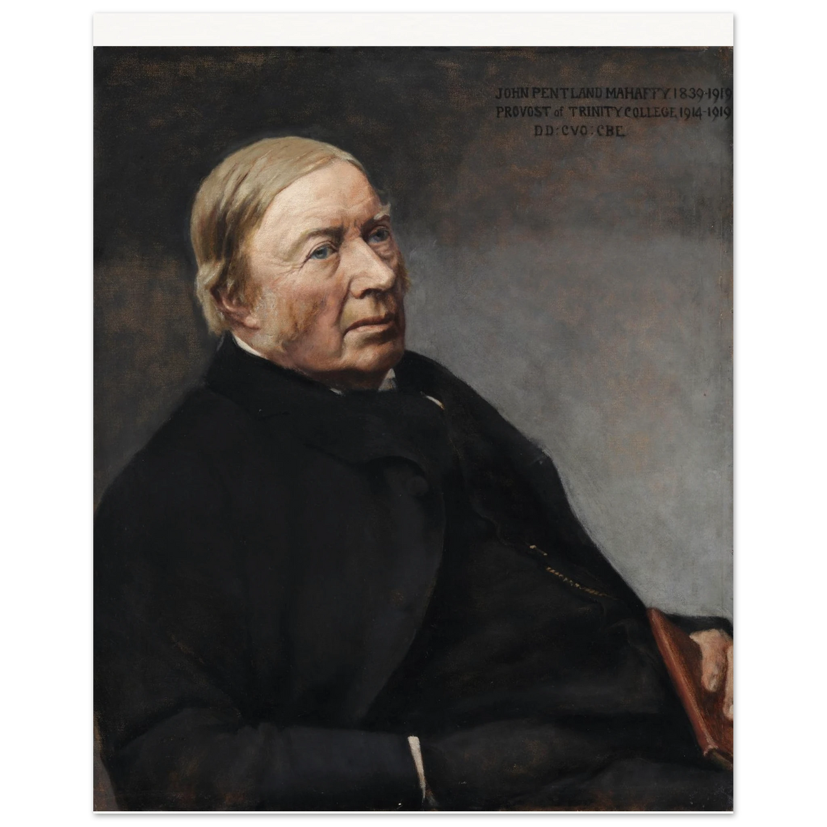 Portrait of Rev. John Pentland Mahaffy, attributed to Sarah Cecilia Harrison, unframed art print, 20x25 cm