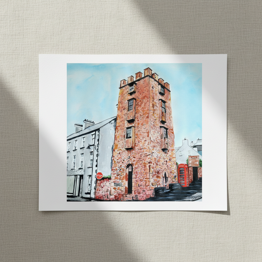 The Curfew Tower Cushendall Framed Art Print