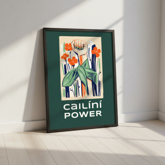 Cailíní Power – Irish Girl Power Art Print | Feminist Wall Art