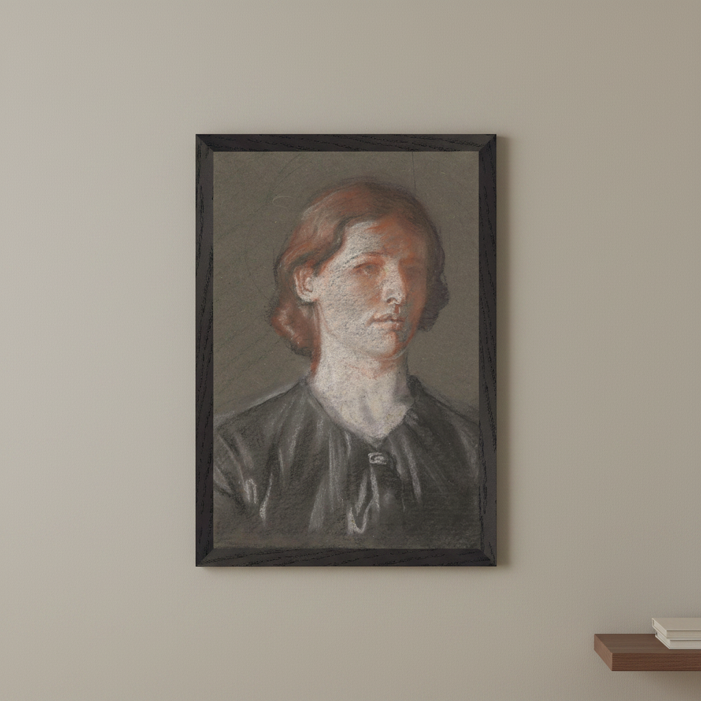 Portrait of Grace by William Orpen – framed giclée art print on wall