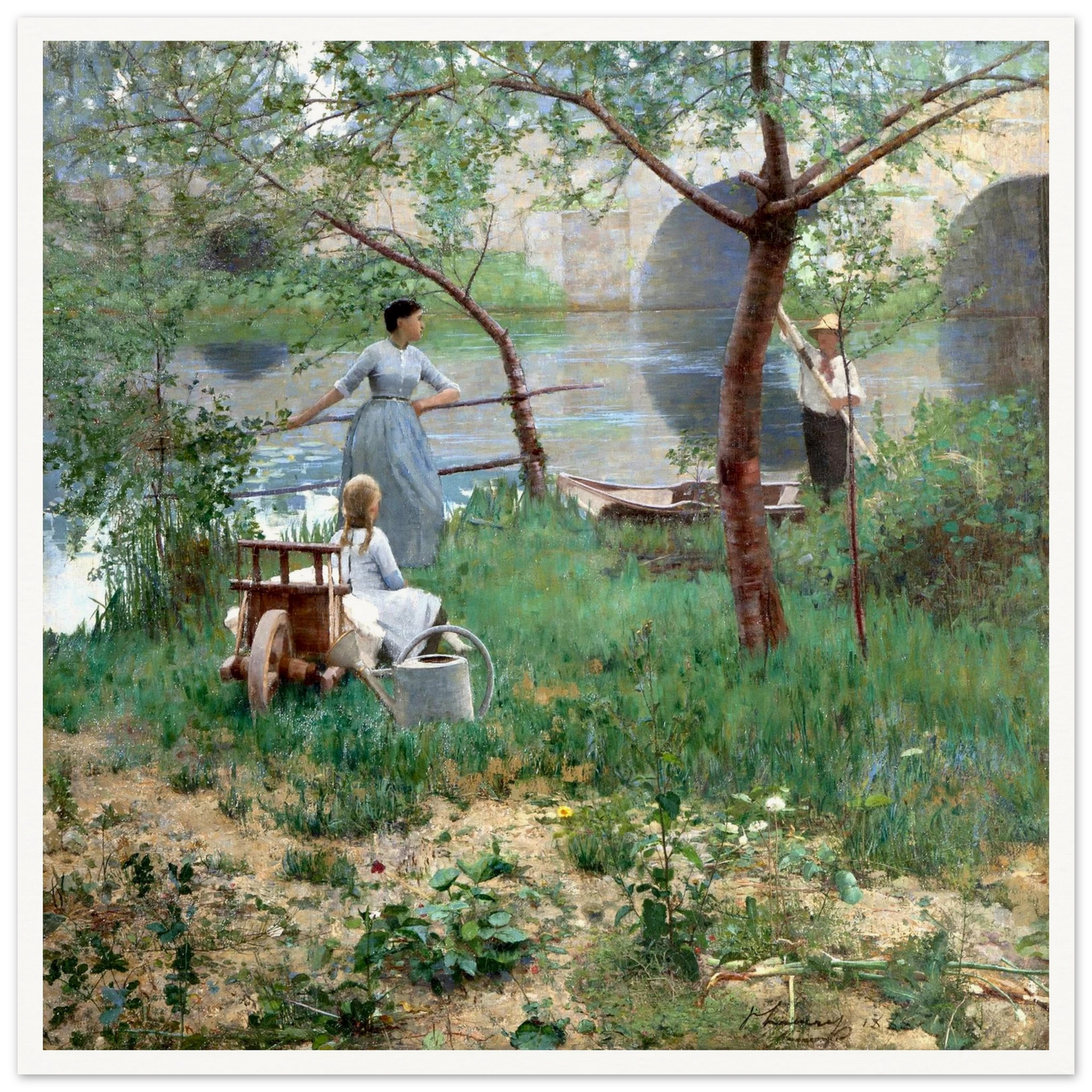 Under the Cherry Tree by Sir John Lavery, 50x50cm print size