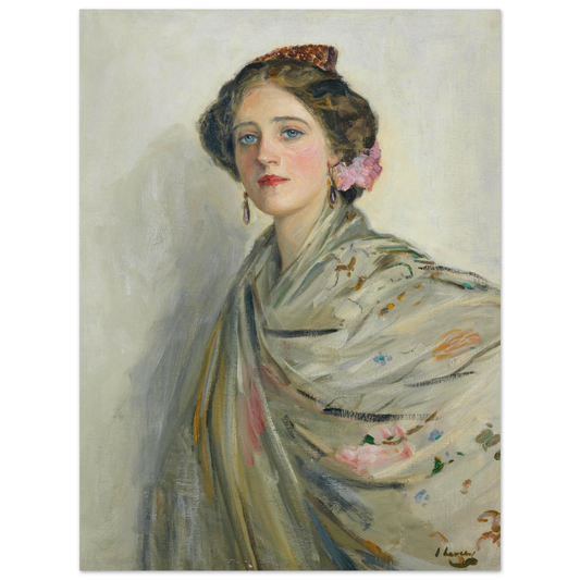 A Fair Spaniard, Mrs Chowne by Sir John Lavery Irish master art print unframed archival edition