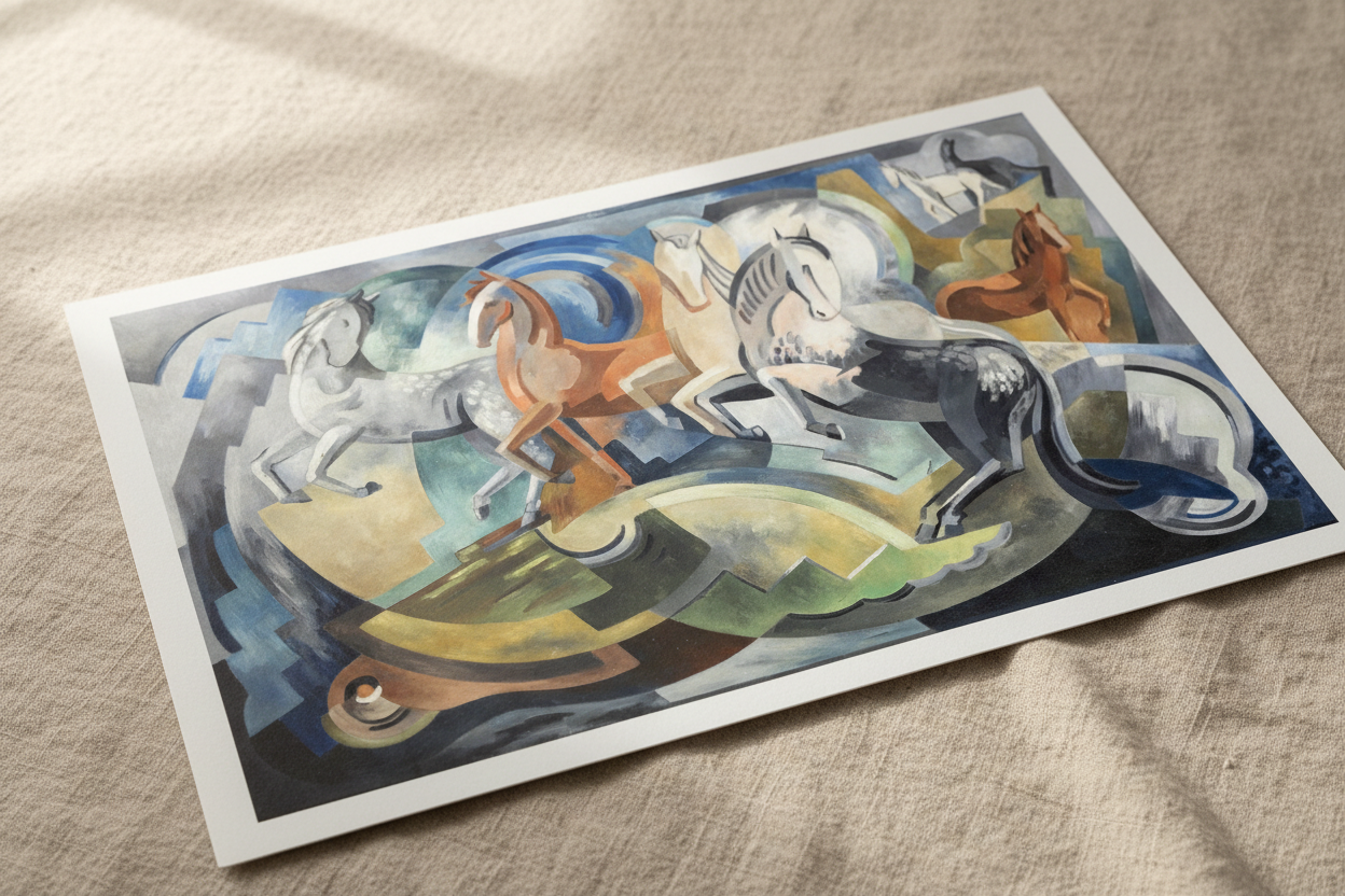 Achill Horses by Mainie Jellett – Collector’s Edition Irish Art Print