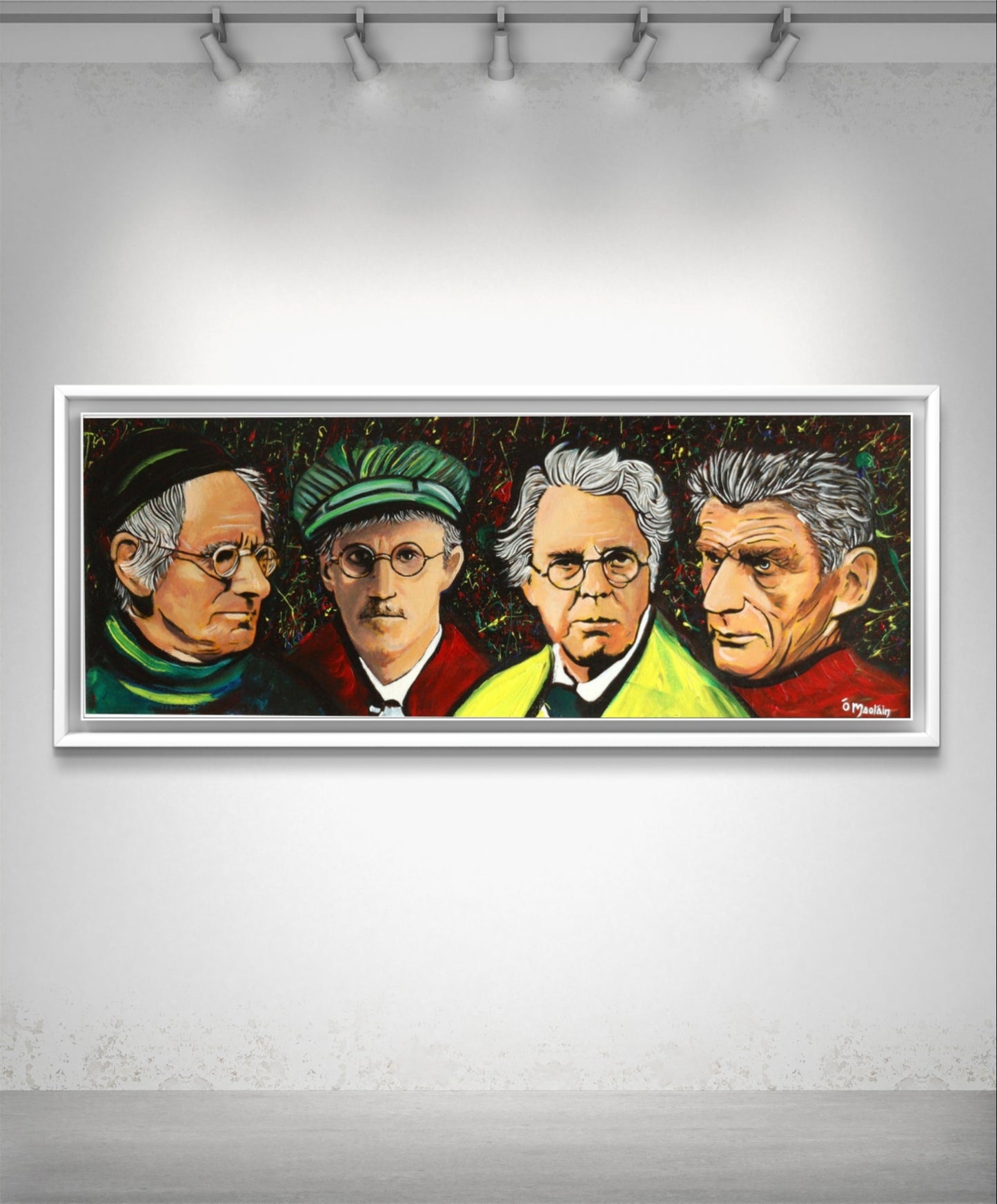 Famous Irish Writers Canvas Wall Art Print