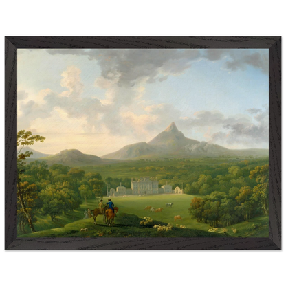 George Barret Powerscourt Irish art print in elegant black gallery frame – museum-quality wall art for modern homes