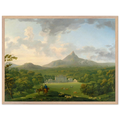 Irish landscape art print Powerscourt by George Barret in FSC-certified wood gallery frame – classic heritage décor