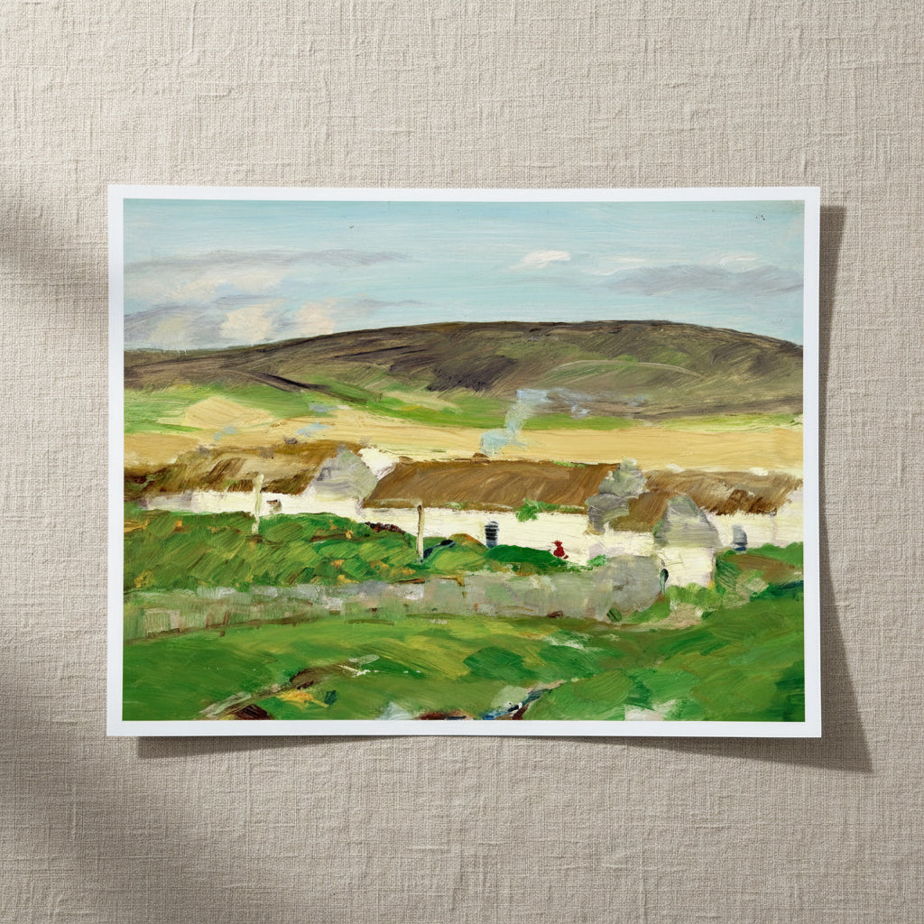 40×50 cm unframed archival print resting on light linen fabric. Soft natural daylight, gentle shadows, artisanal fine-art photography style.
