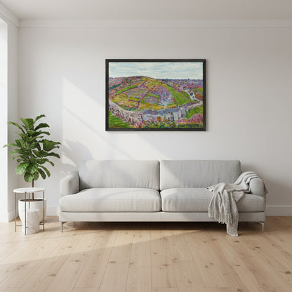 Paysage, Pont Aven (1892) by Roderic O’Conor, A2 collector’s edition print in black frame, expressive Breton countryside painting reproduction.