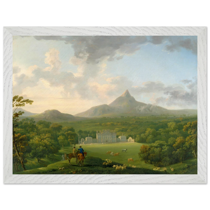 Powerscourt, County Wicklow by George Barret – Irish landscape art print in premium white gallery frame for luxury interiors