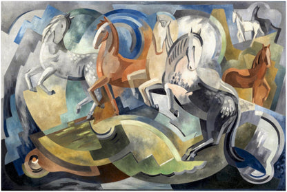 Achill Horses by Mainie Jellett – Collector’s Edition Irish Art Print