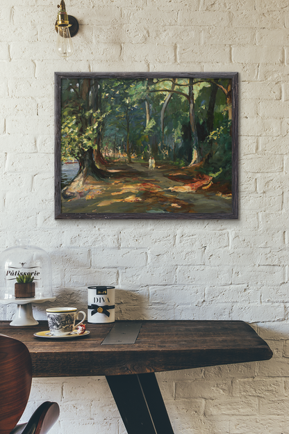 The Path by the River, Maidenhead by Irish Artist Sir John Lavery Art Print