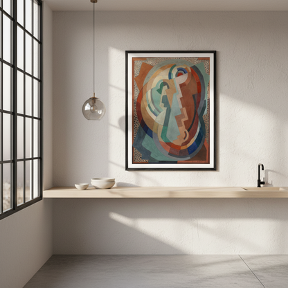 The Virgin and Child by Mainie Jellett – Irish Modernist Art Print