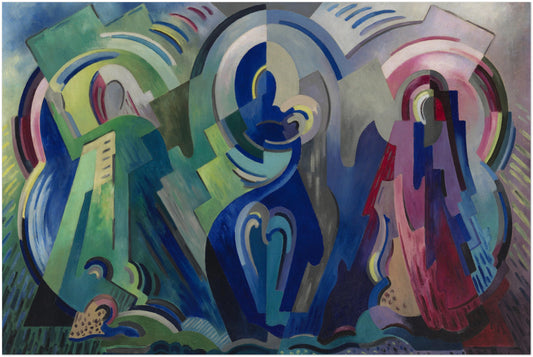 The Virgin of Éire by Mainie Jellett – Premium Canvas Art Print (60×90 cm)
