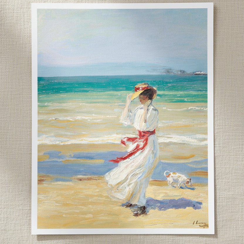 A Windy Day by Sir John Lavery, open edition archival art print, 40x50cm, unframed archival matte fine art paper.