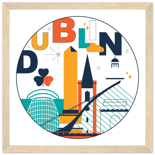 Dublin City Framed Art Print