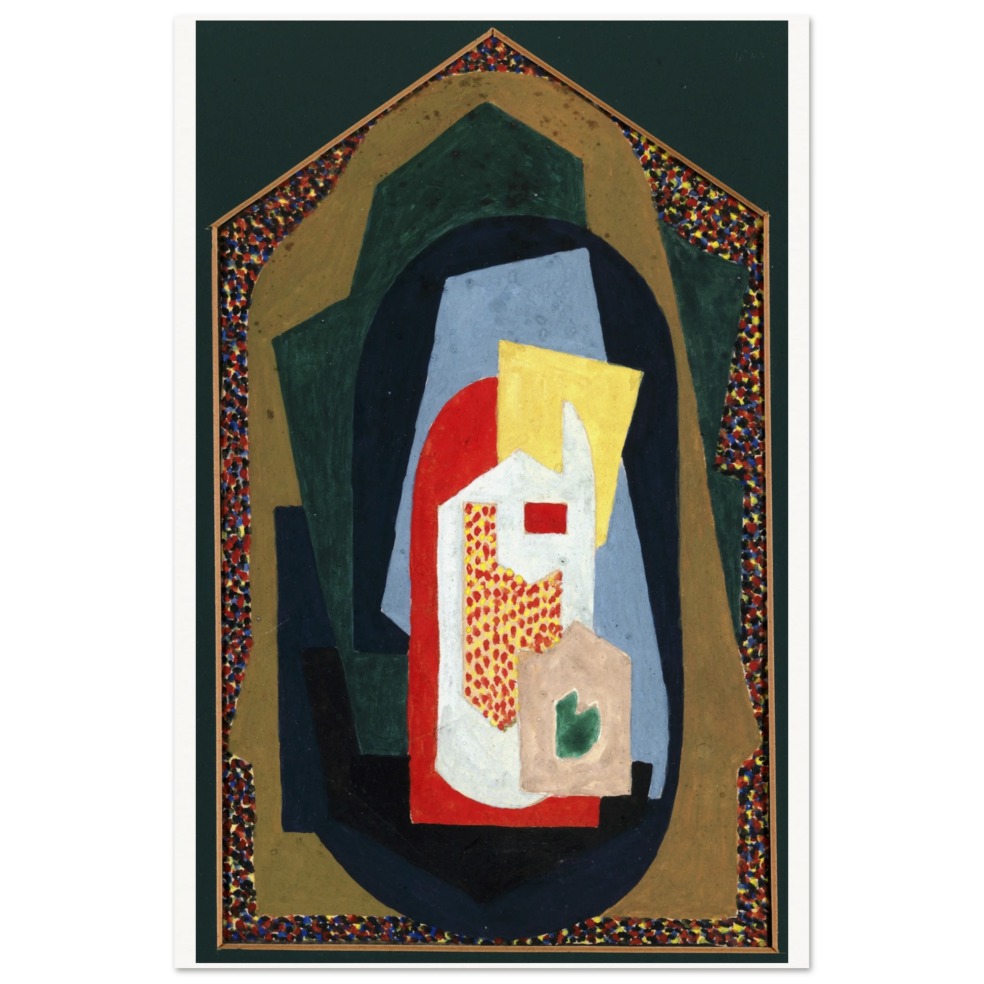 Decoration (1923) by Mainie Jellett - Irish cubist art print