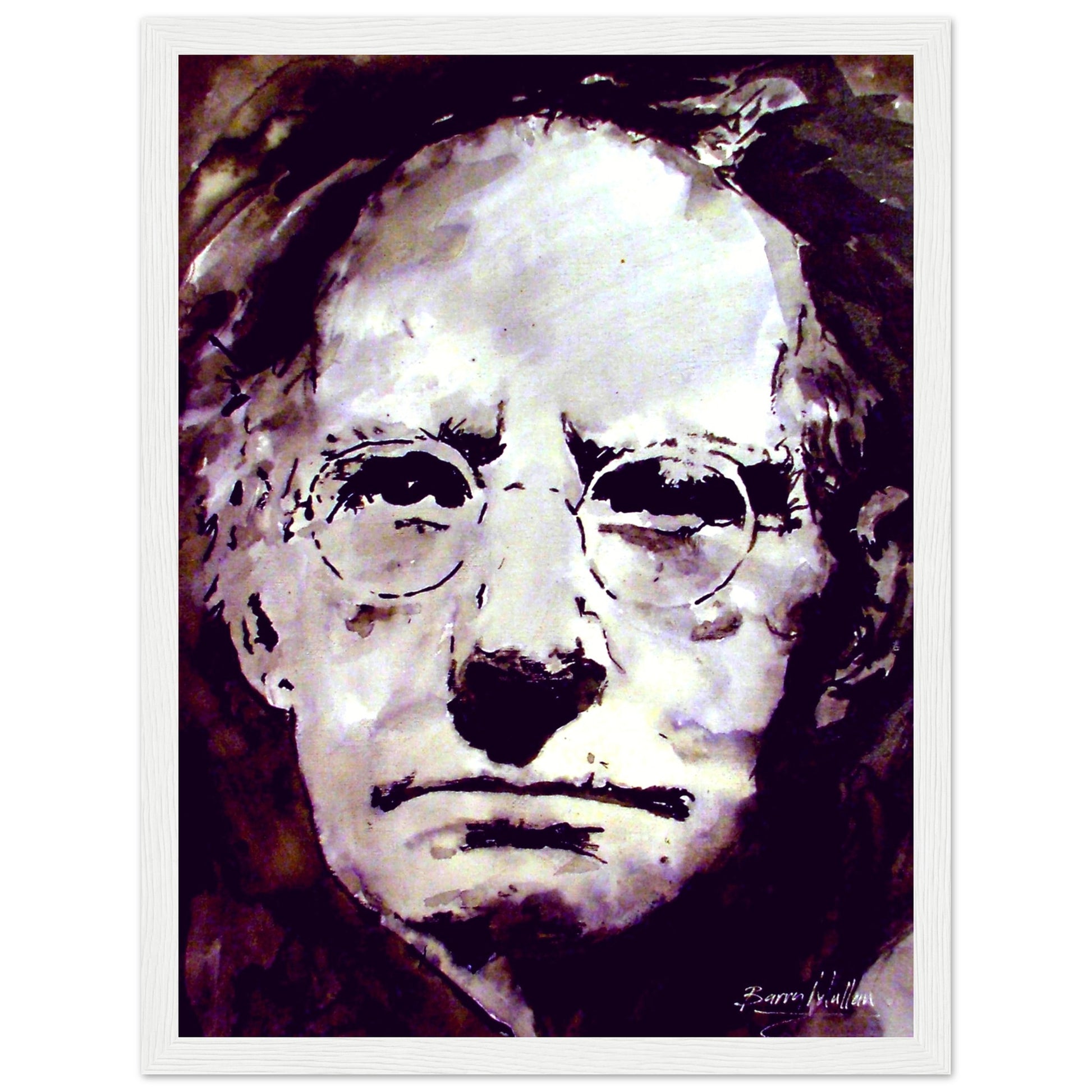 Sean O'Casey framed fine art print, a tribute to the profound literary contributions of the esteemed Irish playwright.