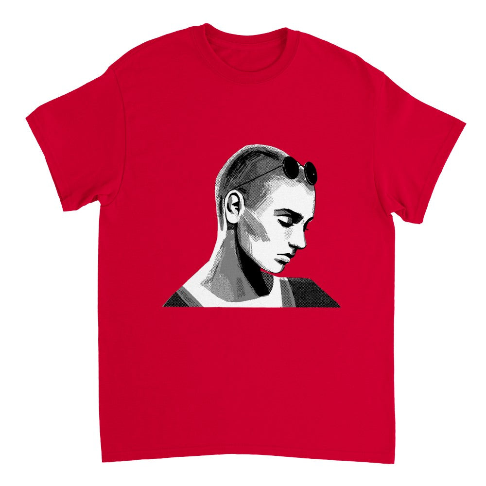 Sinead O'Connor Vintage Inspired T Shirt, Retro Music Tee celebrating the Irish singer and protest icon. Timeless artistry captured in this unisex tee, available in various sizes for fans.