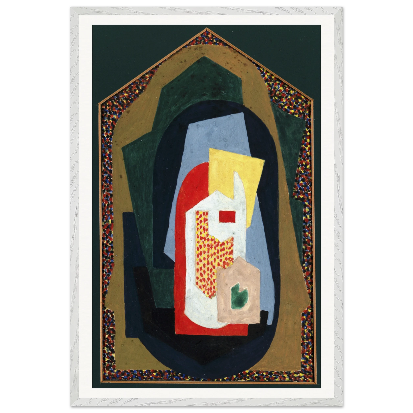 Decoration (1923) by Mainie Jellett - framed print in a room setting