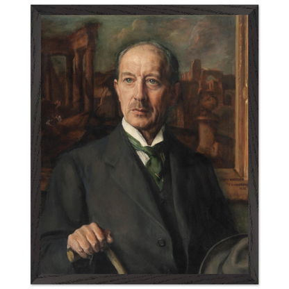 Portrait of Henry Harrison by his sister Sarah Cecilia Harrison, art print in a black frame, 40x50 cm