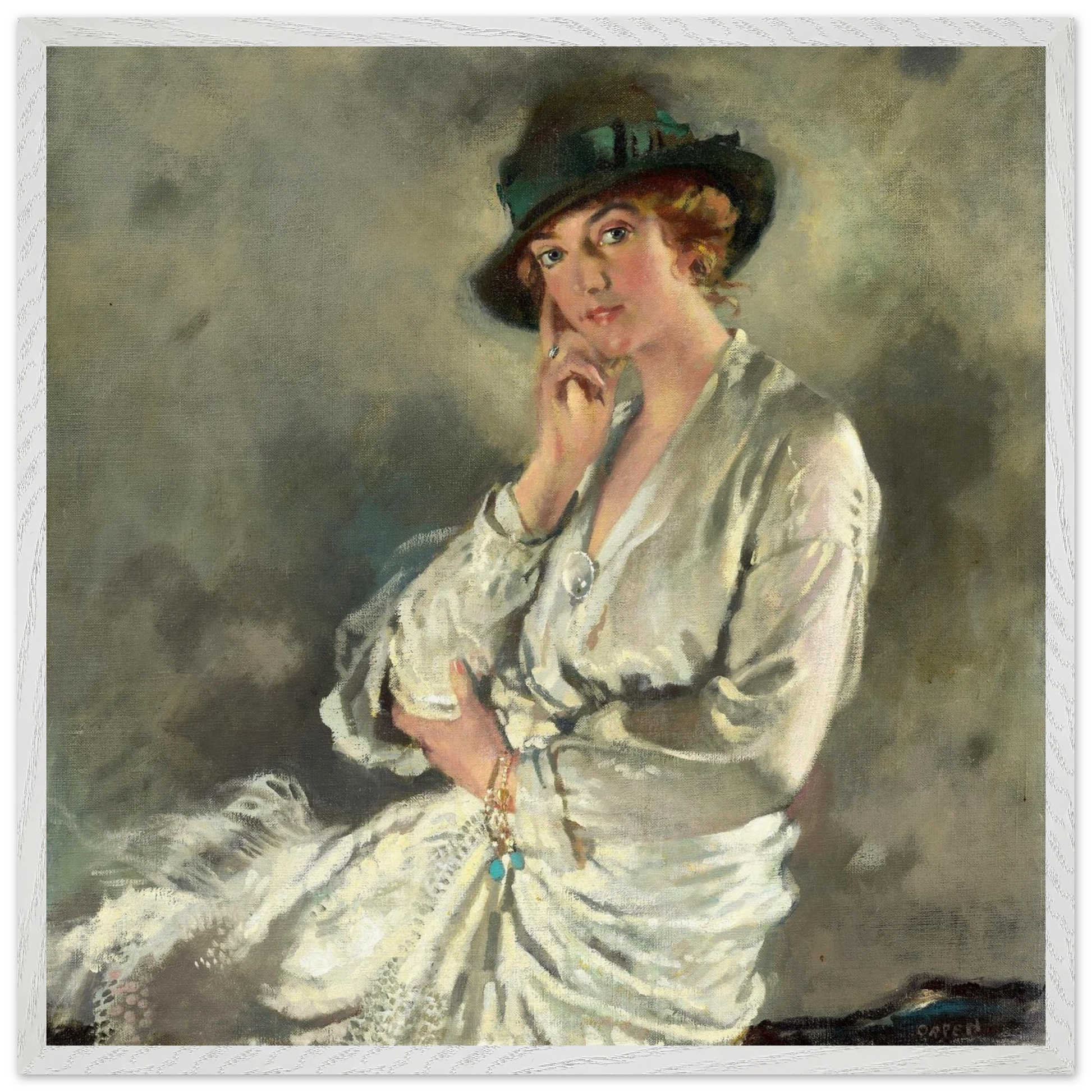 Mrs Charles S. Carstairs by William Orpen art print – print detail view | Buy Irish Art