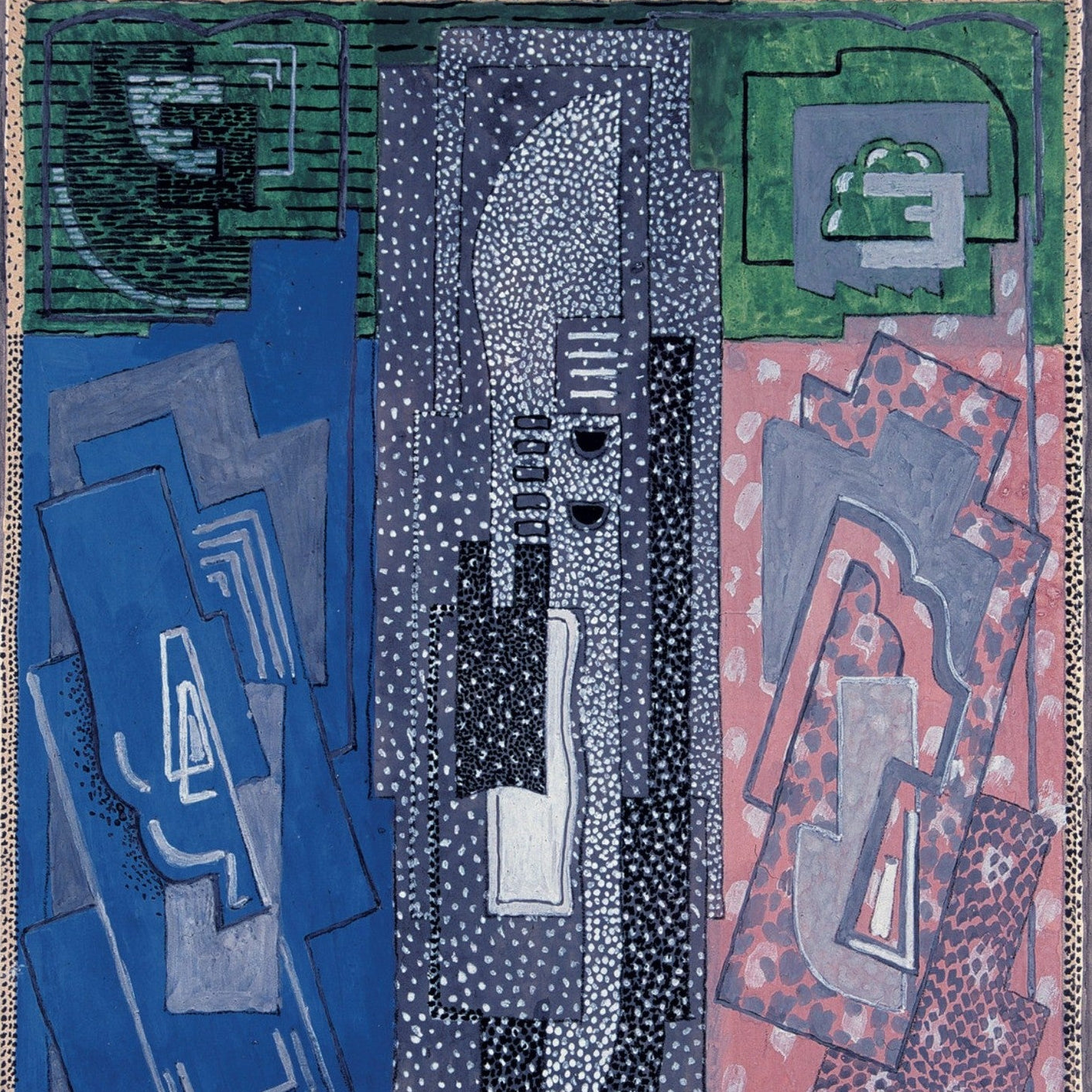 Four Element Composition by Mainie Jellett 40x50 cm Archival Print Edition unframed Irish abstract art print