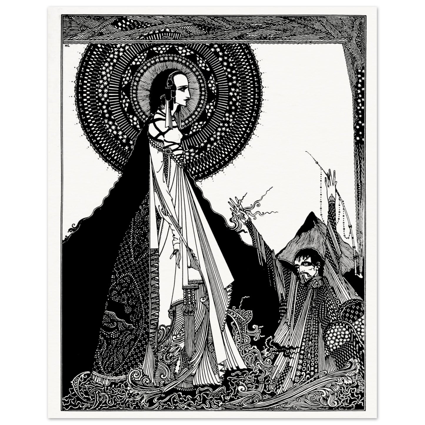I Would Call Aloud 1923 by Harry Clarke unframed archival giclée fine art print on museum-quality matte paper