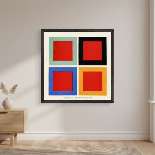Square framed hero mockup of Tone and Hue by James Ward using the selected artwork source