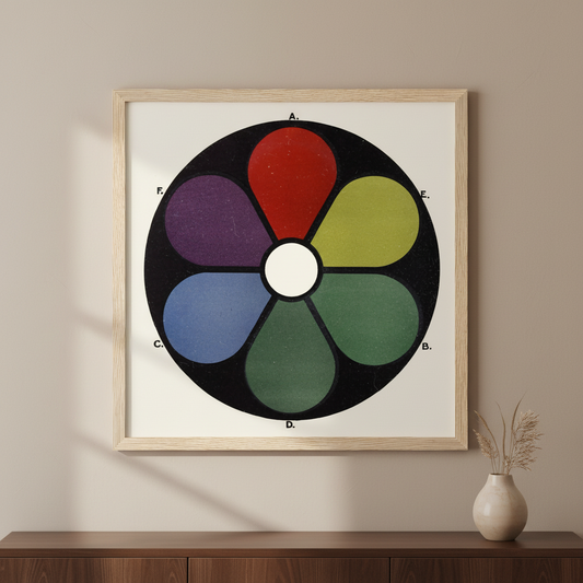 Square framed hero mockup of Darkened Shades of the Primaries by James Ward