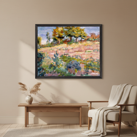 Square full-bleed framed hero mockup of Landscape by Roderic O'Conor, no white border or added text
