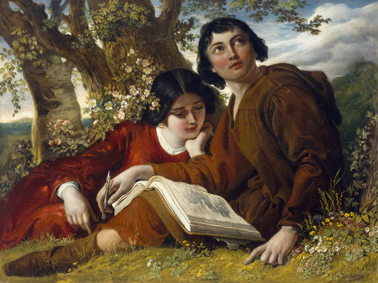 Claude Lorrain Sketching, oil painting by Daniel Maclise, 1853