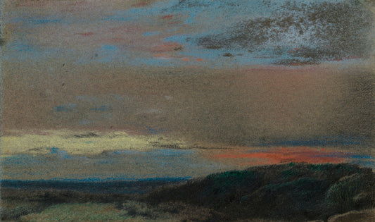 The Moor at Sunrise, pastel by William Mulready