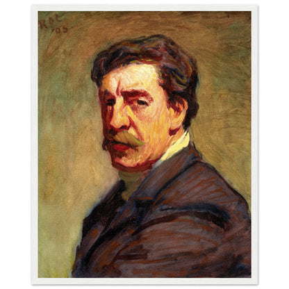 Roderic O'Conor Self-Portrait (1903) print in a white frame