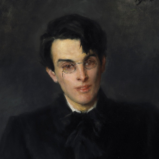 Collector’s Edition art print of W. B. Yeats by John Butler Yeats, 1900, Irish literary portrait, 40 × 50 cm